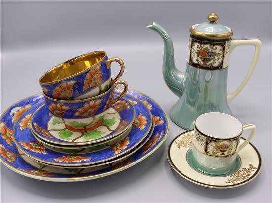 Two Japanese porcelain tea sets